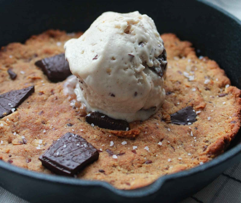 VEGAN SKILLET COOKIE WITH SEA SALT RECIPE