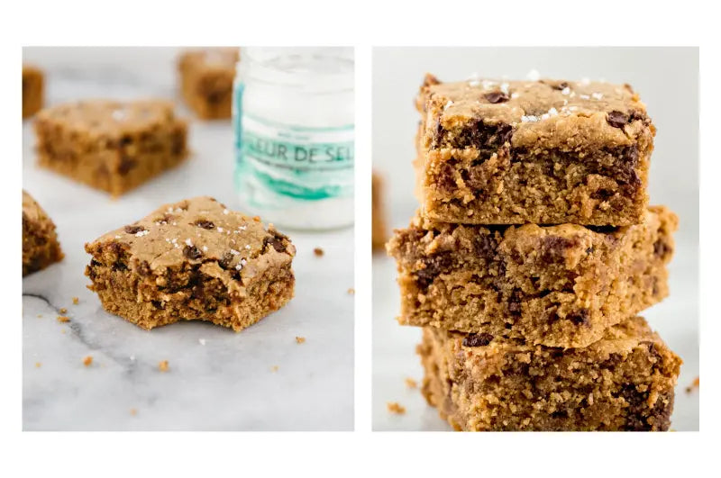 RECIPE: TAHINI CHOCOLATE CHIP BLONDIES WITH MARPHYL SEA SALT